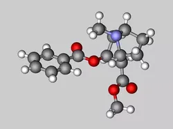 Cocaine molecule 3D model