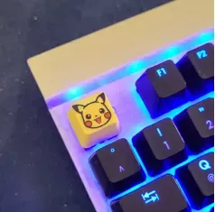 Cute Electric Mouse Artisan Keycap STL Model 3D model
