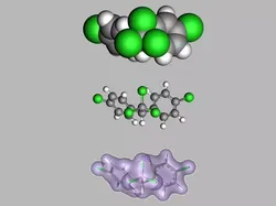 DDT  molecule 3D model