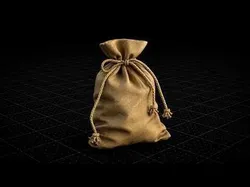 Fantasy RPG Leather Pouch - High Poly 3D Asset 4K PBR 3D model