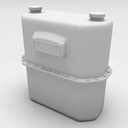 Gas Meter Angular 3D model