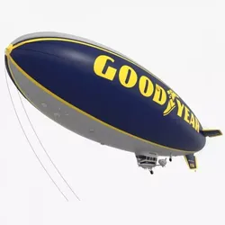 Good Year Blimp zeppelin 3D model