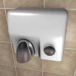 Hand-dryer toilet paper dispenser 3D model