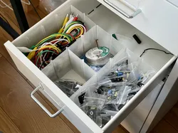 Ikea Helmer drawer dividers (Vase mode)