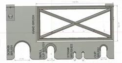 Kitchen multi-brush holder
