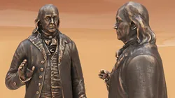 Matte Bronze Franklin Statue 3D model
