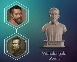 Michelangelo Bust Sculpture 3D print model