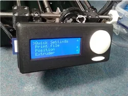 Printer control panel with HD44780 display and SD card