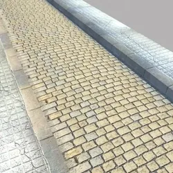 Realistic Old Road High Res 5000 x 3000 3D model