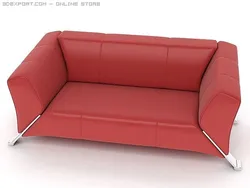 red sofa