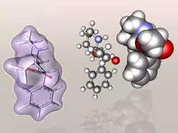 Ritalin molecule 3D model