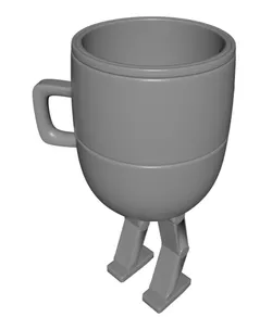 Robot Mug Planter Desk Organizer
