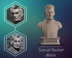 Samuel Beckett Bust Sculpture 3D print model