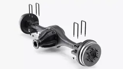 Solid Rear Axle Drum Brake Exploded View 3D model