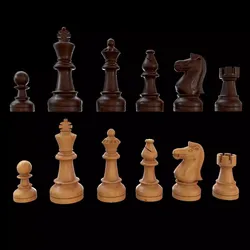 Staunton chess set - Updated 3D model