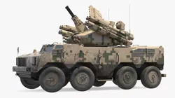 Surface to Air Missile System Used Rigged for Cinema 4D 3D model