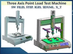 Three Axis Point Load Test Machine 3D CAD Model  3D model