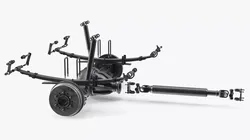 Toyota Hilux Leaf Spring Suspension Exploded View 3D model
