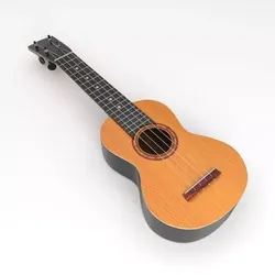 Ukulele 3D model