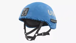 UN Peacekeeper Helmet with Cover 3D model