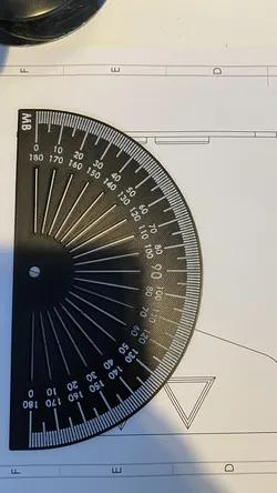 180 Degrees Protractor For Angle Measurement