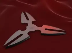 3 Point Shuriken Twin Bladed 3D model