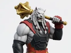Battle Beast (Thokk) - Invincible - Free 3D Print Model