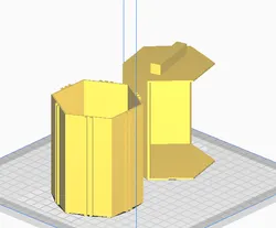 Boite rangement hexagonale