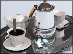 Coffee service tray 3D model