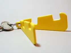 Foldable phone stand keyring