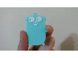 Gopher keychain (Go programming language mascot)