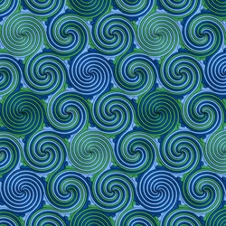 Hook Tessellation, single infinite tiling spiral shape
