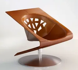 Jori ascot swivel armchair 3D model