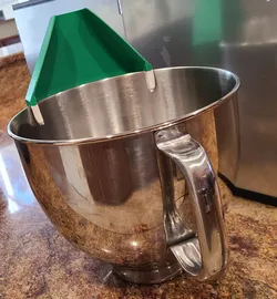 KitchenAid mixer bowl pouring spout