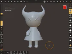 Little character with horn