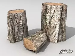 Logs HD 3D model