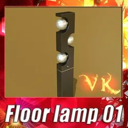 Modern Floor Lamp 01 3D model