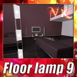 Modern Floor Lamp 09 Totem 3D model