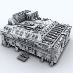 Sci-fi Factory 3D model