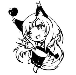 Spice and Wolf stencil