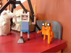 Voxel-style «Adventure Time» character figures