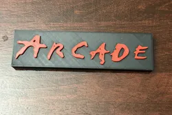 Arcade 80's Band Sign