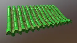 Chinese roof. Low poly model.