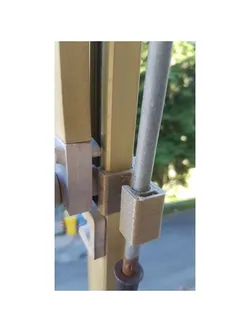 Gancio per asta tende esterne parasole / hook for awnings rod.