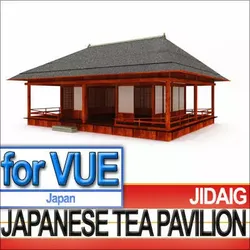 Japanese Tea Pavilion Edo Era 3D model