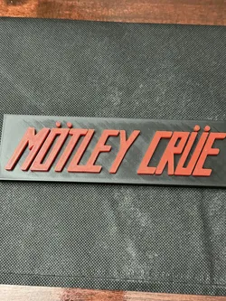 Motley Crue 80's Band Sign