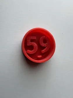 Parametric Embossed Number Tokens