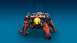 Stylized Sci Fi Mech Robot Asset Free low-poly 3D model