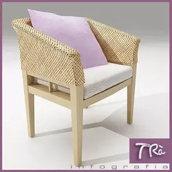 WICKER CHAIR TERRACE 3D model