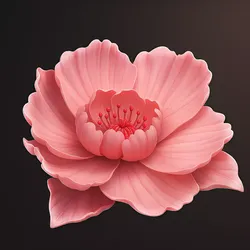 3D Printable Flower  High Detail STL Model Free 3D print model